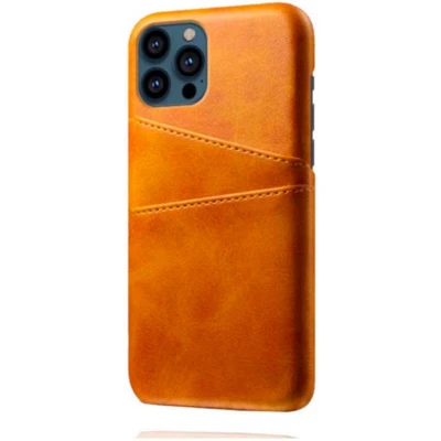 Afbeelding van Casecentive Leren Wallet Back case iPhone 14 Pro Max tan