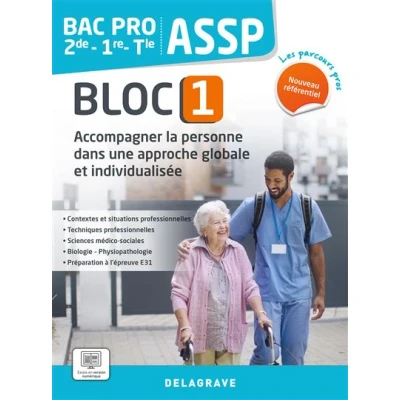 Image de Les Parcours Pros ASSP Bloc 1 2de, 1re, Tle Bac Pro (2023) Pochette élève
