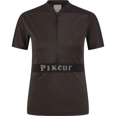 Afbeelding van Pikeur Shirt Sports Mesh Zip Zwart
