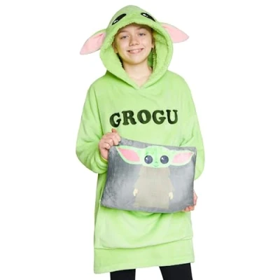 Afbeelding van Disney Trui voor kinderen, 2 in 1, oversized fleece en kussen, Stitch, eenheidsmaat, tieners