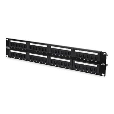 Afbeelding van Digitus DN 91548U 48 poorten Netwerkpatchpaneel 483 mm (19) CAT 5e 2 HE Zwart