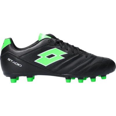Afbeelding van Stadio 300 III FG L214602 Voetbalschoenen Heren All Black Spring Green990 45,5 Zwart