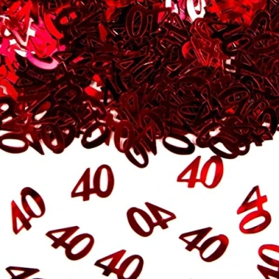 Afbeelding van Rode Confetti 40 jaar 14gr