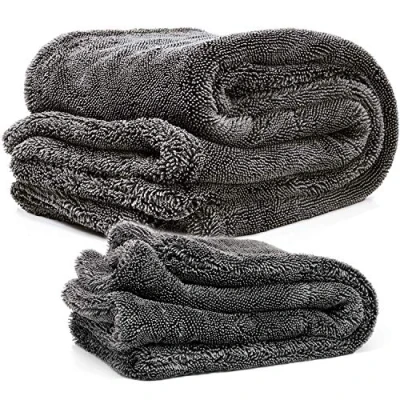 Afbeelding van Nuke Guys Gamma Dryer Set droogdoekjes voor auto met 1400 g/m² 1 x 40 cm &amp; XXL 50 80 Ultra absorberende droge doekjes Premium microvezeldoek auto, motorfiets, fiets