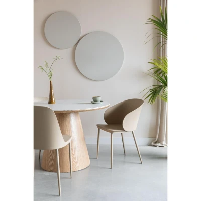 Afbeelding van Alivia eettafel rond eiken