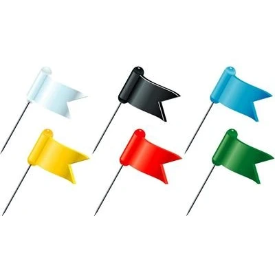 Image de Epingles Exacompta Boîte de 20 drapeaux Coloris assortis