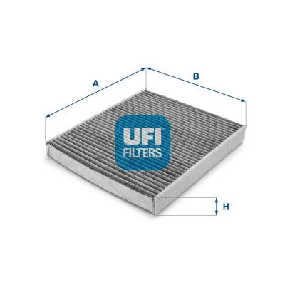 Afbeelding van UFI 54.199.00 Interieurfilter Carbon filter 258mm 224mm 35mm SKODA: Fabia 2, III Hatchback, VOLKSWAGEN: Polo V Hatchback