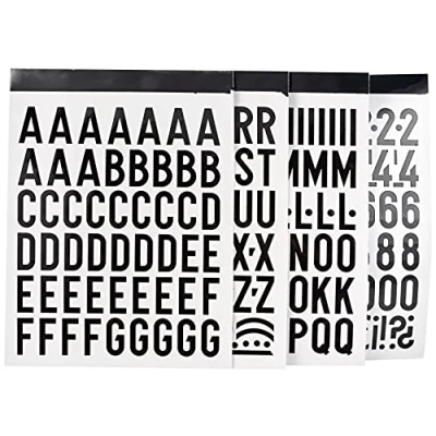 Afbeelding van Apli Stickers voor letters, cijfers, 25 mm, zwart