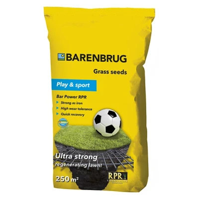 Afbeelding van Barenbrug Graszaad Bar Power RPR Gecoat (Speel &amp; Sport) 5 KG 250 M²