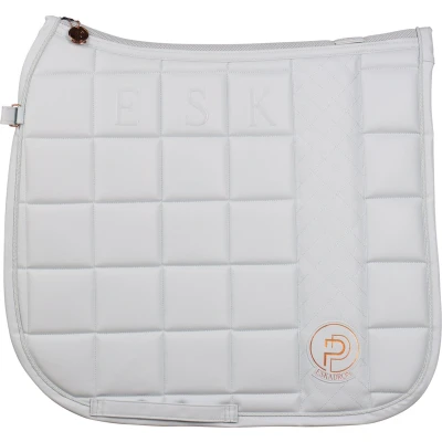 Afbeelding van Eskadron Platinum Dressuurzadeldekje Big Square Faux Leather Powder Blue Pony