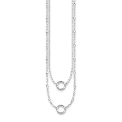 Afbeelding van Thomas Sabo Club X0234 001 12 Bedelketting voor dames, 925 Sterling Zilver, 40,00 45,00 cm, Geen edelsteen, edelsteen