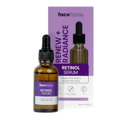 Afbeelding van Face Facts Regenererend nachtserum voor het gezicht retinol richt fijne lijntjes en ongelijke huidtint 30 ml