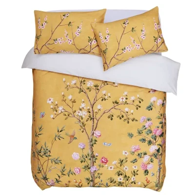 Afbeelding van M.M Linen Yuki Dekbedovertrek Extra breed 260x200/220 cm Oker