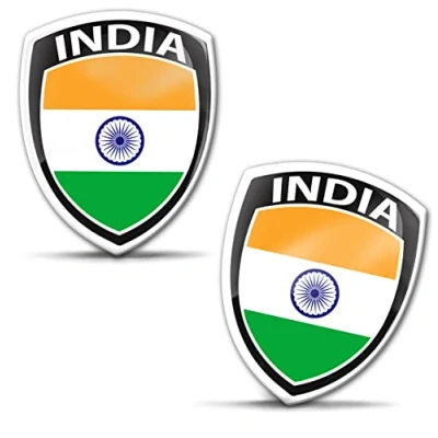 Afbeelding van Biomar Labs 2 stuks 3D siliconen stickers voor auto motorfiets fiets raam pc tablet laptop indianen vlag F 224
