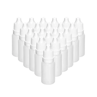 Afbeelding van QWORK 150 stuks 10 ml plastic druppelflesjes voor oliën, verf, inkten