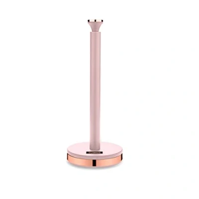 Afbeelding van Tower T826133PNK Cavaletto Handdoekstok Keukenrolhouder met Zachte Ondervoering, Marshmallow Roze en Rose Goud