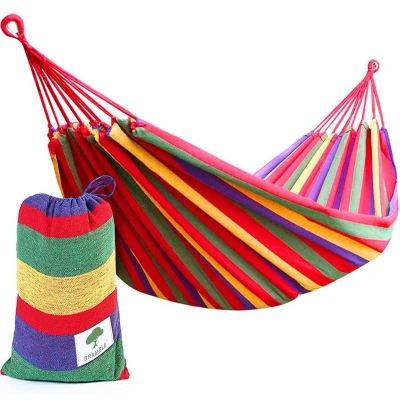 Afbeelding van BRAMBLE Draagbare hangmat Perfect voor Camping &amp; Outdoors of Tuinen en Reizen Max. belasting 150kg Leuke Kerstcadeau