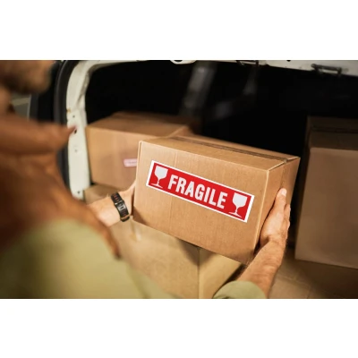 Afbeelding van agipa 119208 Naamplaatje &quot;Fragile&quot;, 60 x 190 mm, niet afneembaar