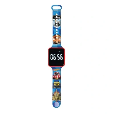 Afbeelding van Lexibook, Hot Wheels, DMW060HW digitaal display, 12 of 24 uur tijdweergave, blauw