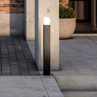 Afbeelding van Smartwares OOL 50018 Zwarte Outdoor Tuinpaal 80 cm Aluminium Tuinlamp met Geïntegreerde LED Warm Wit Licht Zwart