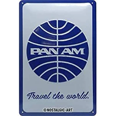 Afbeelding van Pan Am Travel The World Metalen Bord 20 x 30 cm