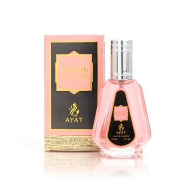 Image de AYAT PERFUMES Eau de Parfum Arab en Spray 50 ml Pour Femme Fabriqué à Dubaï Senteur Orientale (Yana pink)
