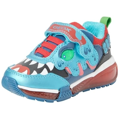 Afbeelding van Geox J Bayonyc Boy, sneakers voor jongens, Lt Blue Red