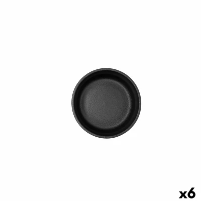 Afbeelding van Kom Bidasoa Fosil Zwart Keramisch 11,8 x 5,9 cm (6 Stuks)