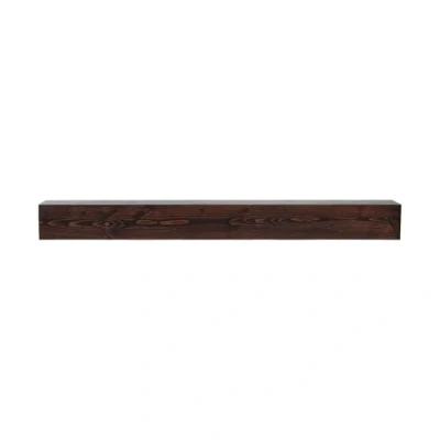 Image de VEVOR Étagère Flottante Murale Manteau Cheminée en Bois Marron Rustique 152 cm