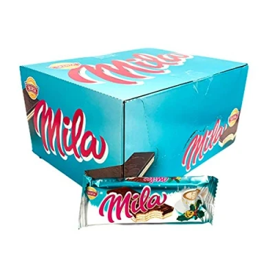 Image de Sedita Mila Lot de 56 gaufrettes à la crème au lait 50 g