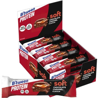 Afbeelding van B&#039;tween Proteine Repen Soft Pinda Chocolade 12 x 45g Eiwitrepen