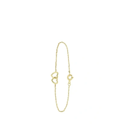 Afbeelding van Lucardi Herzen Armband goldcoloured, Dames, Maat: One Size, Gold coloured