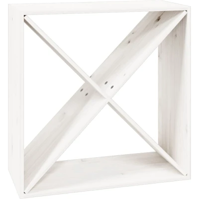 Afbeelding van vidaXL Wijnkast 62x25x62 cm massief grenenhout wit