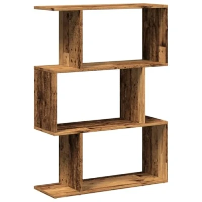 Afbeelding van Kamerscherm / boekenkast 3 laags 70x24x97 cm hout oud