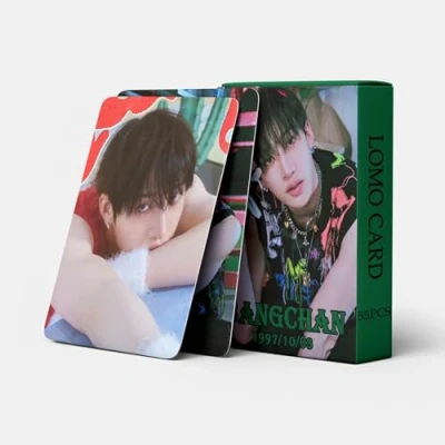 Afbeelding van 55 stuks Stray Kids fotokaarten ATE Cards nieuw album kaarten SKZ BangChan/Felix/ChangBin/HyunJin/Han/Lee Know/I.N Mini Merch Photo StrayKids poster voor fans (Bang Chan)