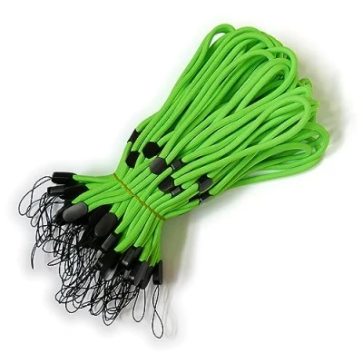 Afbeelding van trage.band® verstelbare robuuste korte polsband/wrist strap, neon groen