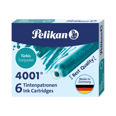 Afbeelding van Pelikan inktpatronen 4001 turkoois inktpatroon