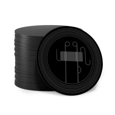 Afbeelding van Set van 10 NFC tagkaarten NTAG215 kaarten (zwart hoekkaarten), 215 tag herschrijfbaar, 504 bytegeheugen, volledig programmeerbaar, compatibel met TagMo Amiibo en alle Enabled telefoons