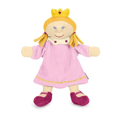 Afbeelding van Sterntaler Prinses handpop, 30 x 27 9 cm, paars