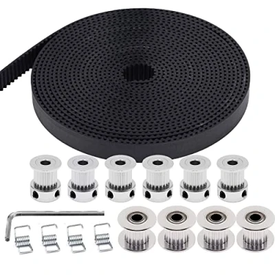 Afbeelding van TUZUK 5M GT2 distributieriem 10 mm breed + 6 stuks 20 tanden 5 boring tandriemwiel 4 spankatrol torsiespanveer voor