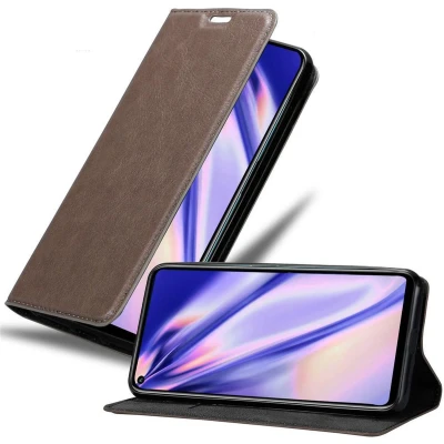 Afbeelding van Cadorabo Hoesje geschikt voor Honor 20 PRO in KOFFIE BRUIN Beschermhoes met magnetische sluiting, standfunctie en kaartvakje Book Case Cover Etui