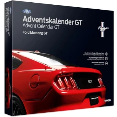 Afbeelding van 1:24 Franzis 55111 5 Ford Mustang GT Adventskalender Plastic Modelbouwpakket