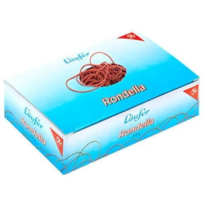 Image de Läufer Rondella 50442 Anneaux en caoutchouc N 8 Diamètre 50 mm Boîte 500 g Rouge Particulièrement durable