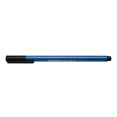 Afbeelding van STAEDTLER 437 M 9 VE Triplus ball balpen (ergonomische driehoekige schacht, lijnbreedte M, kleur zwart, vuilafstotend, kartonnen etui met 10 balpennen)