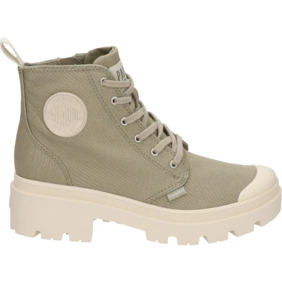 Afbeelding van Palladium Vegan Pallabase Korte laarzen, Dames, Maat: 37, Dune Textiel