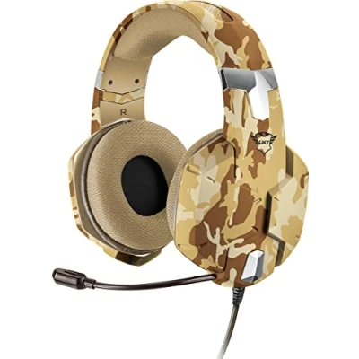 Image de Trust GXT 322D CARUS Gaming Edition micro casque circum aural filaire jack 35mm Camouflage désert