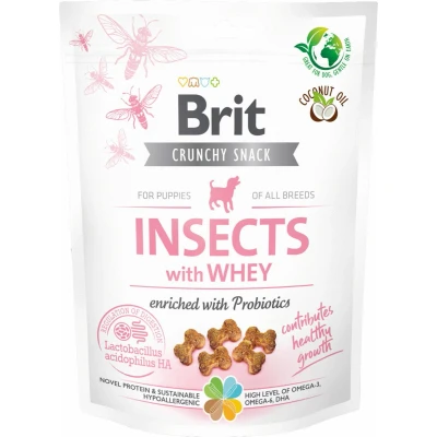 Afbeelding van Brit Dog Crunchy Cracker Puppy Hondensnacks Insecten Probiotica 200 g