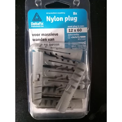 Afbeelding van Deltafix Nylon Plug 12 x 60 8 Stuks