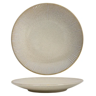 Afbeelding van Cookinglife Dinerborden Coastal Lines Ocean Beige ø 27 cm 6 Stuks