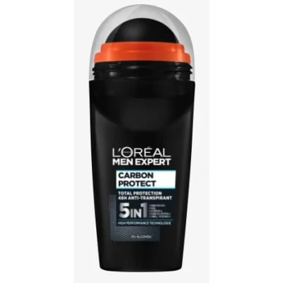 Afbeelding van L&#039;Oréal Men Expert 5 in 1 deodorant voor mannen, roll on tegen sterke zweetgeuren, okselzweet en witte resten, heren, 48 uur zonder alcohol,